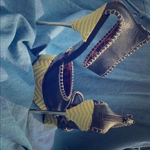 Betsey Johnson peep toe heel